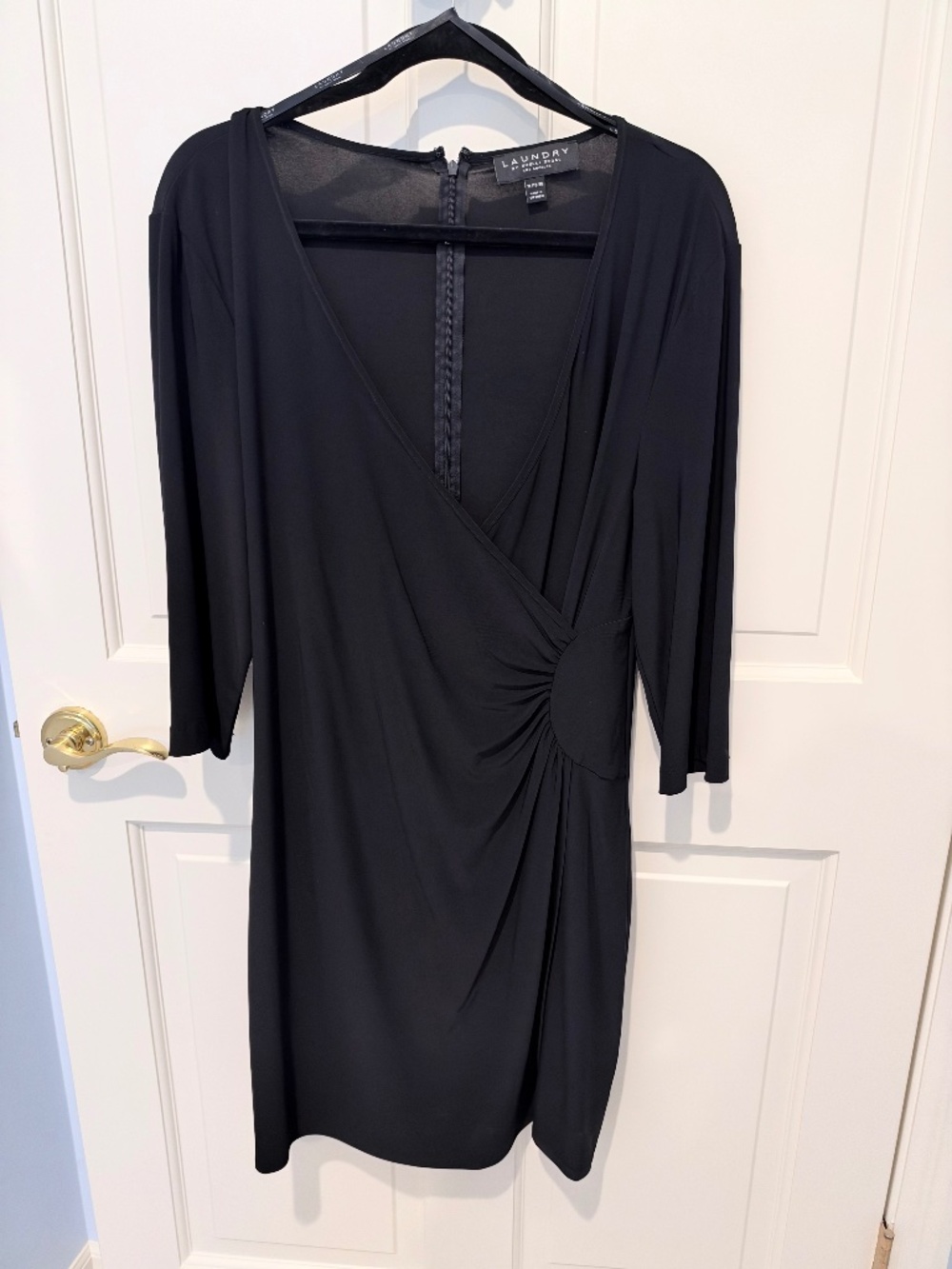 Laundry by Shelli Segal Black Ruched Dress | XL